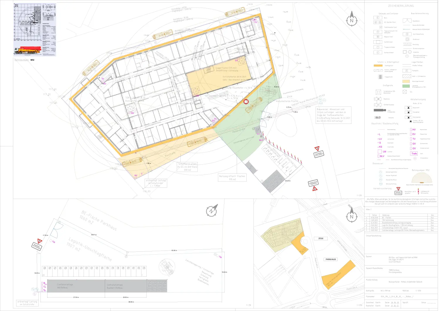 Baustellenplan von HHB - Herms-Haking und Brinckmann