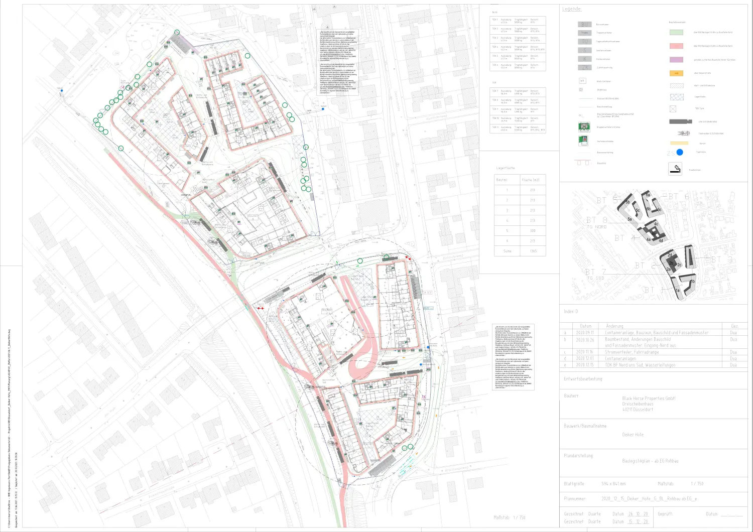 Baustellenplan von HHB - Herms-Haking und Brinckmann